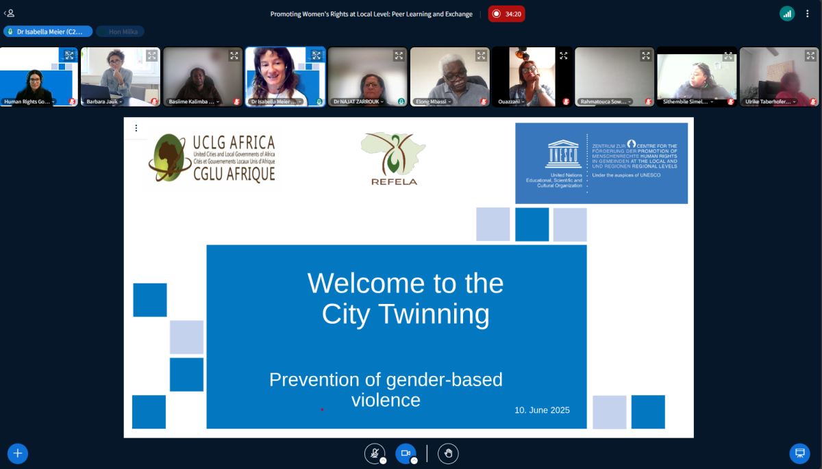 Webinar-Serie zu Frauenrechten: Prävention von geschlechtsspezifischer Gewalt